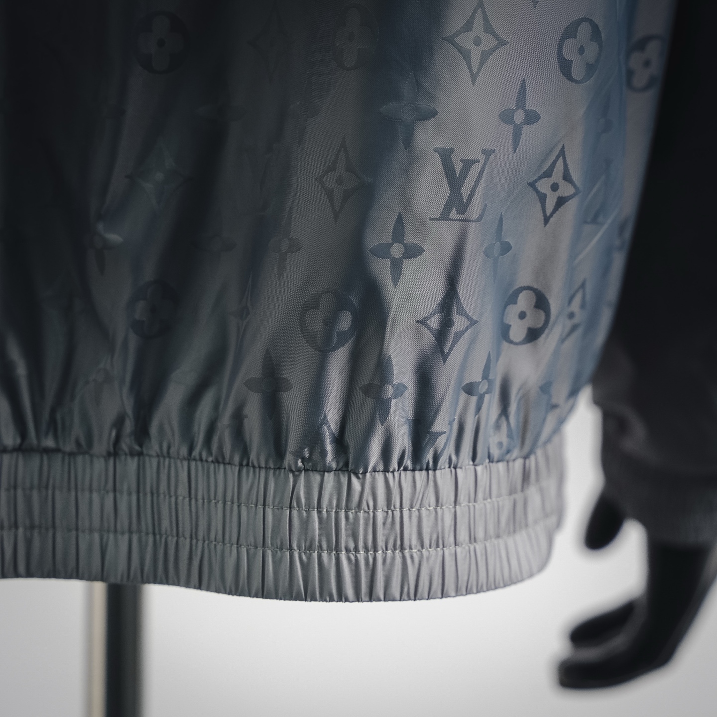 Louis splicing hooded jacket