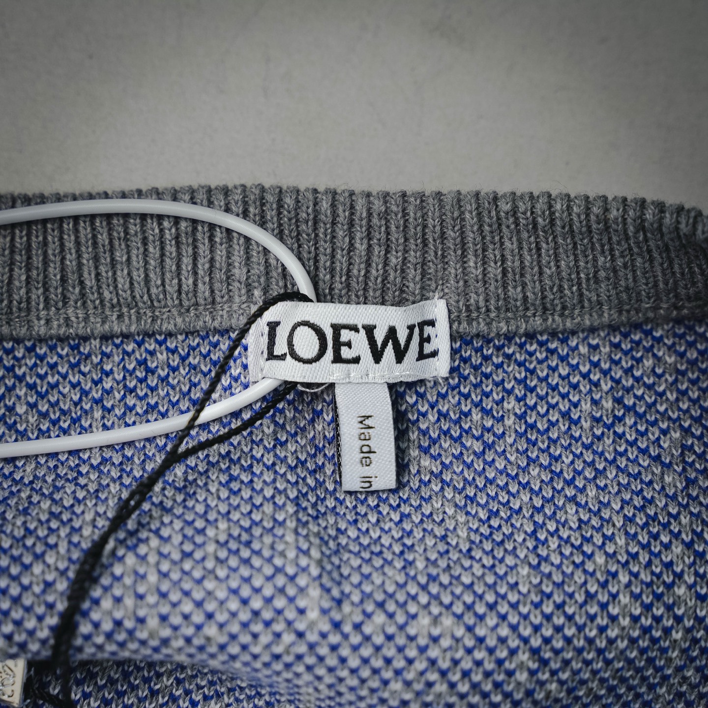 Loe plaid knit t-shirt