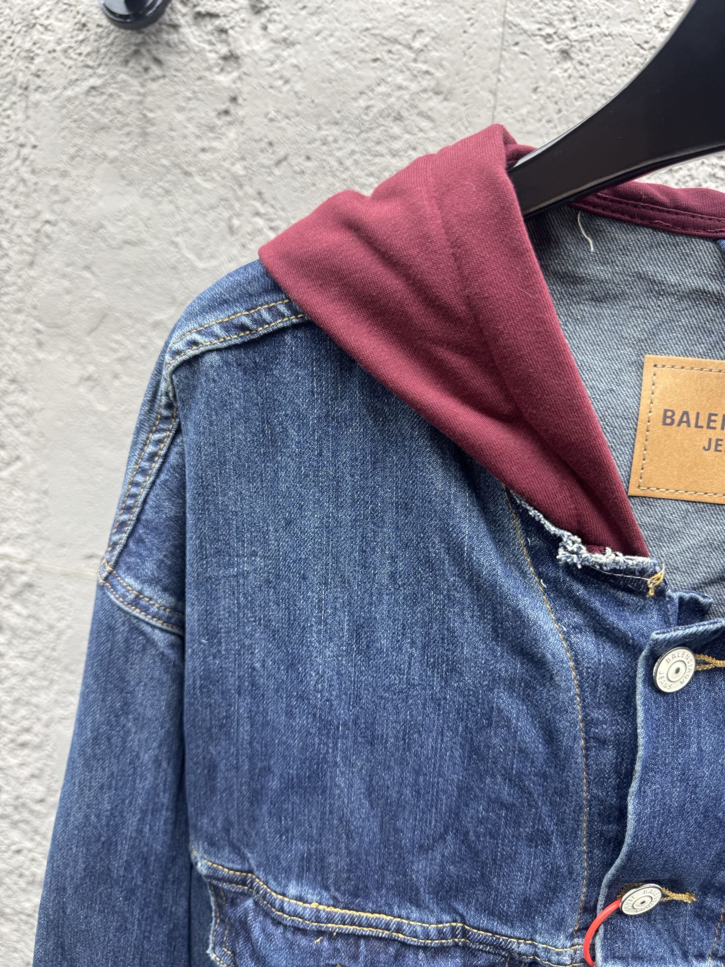 Balen layered denim jacket