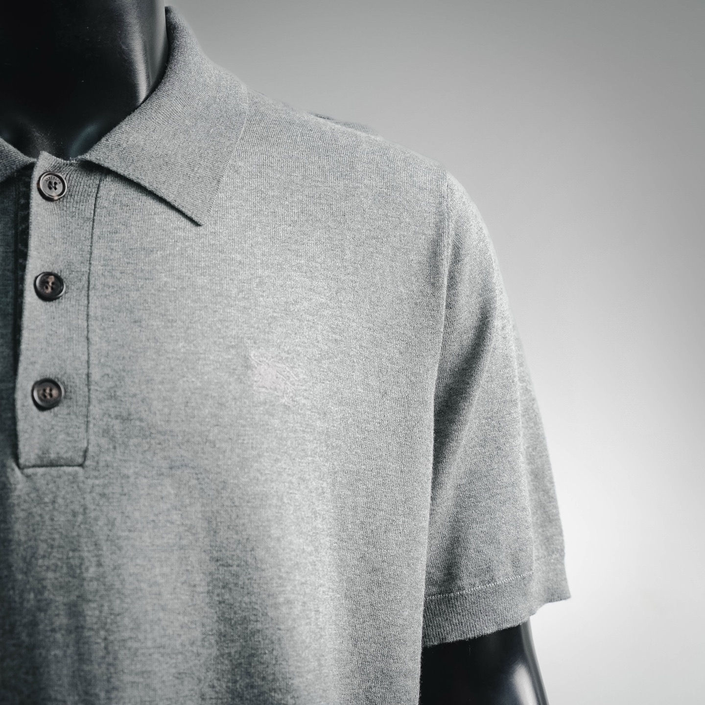 Bur embroidered knit Polo