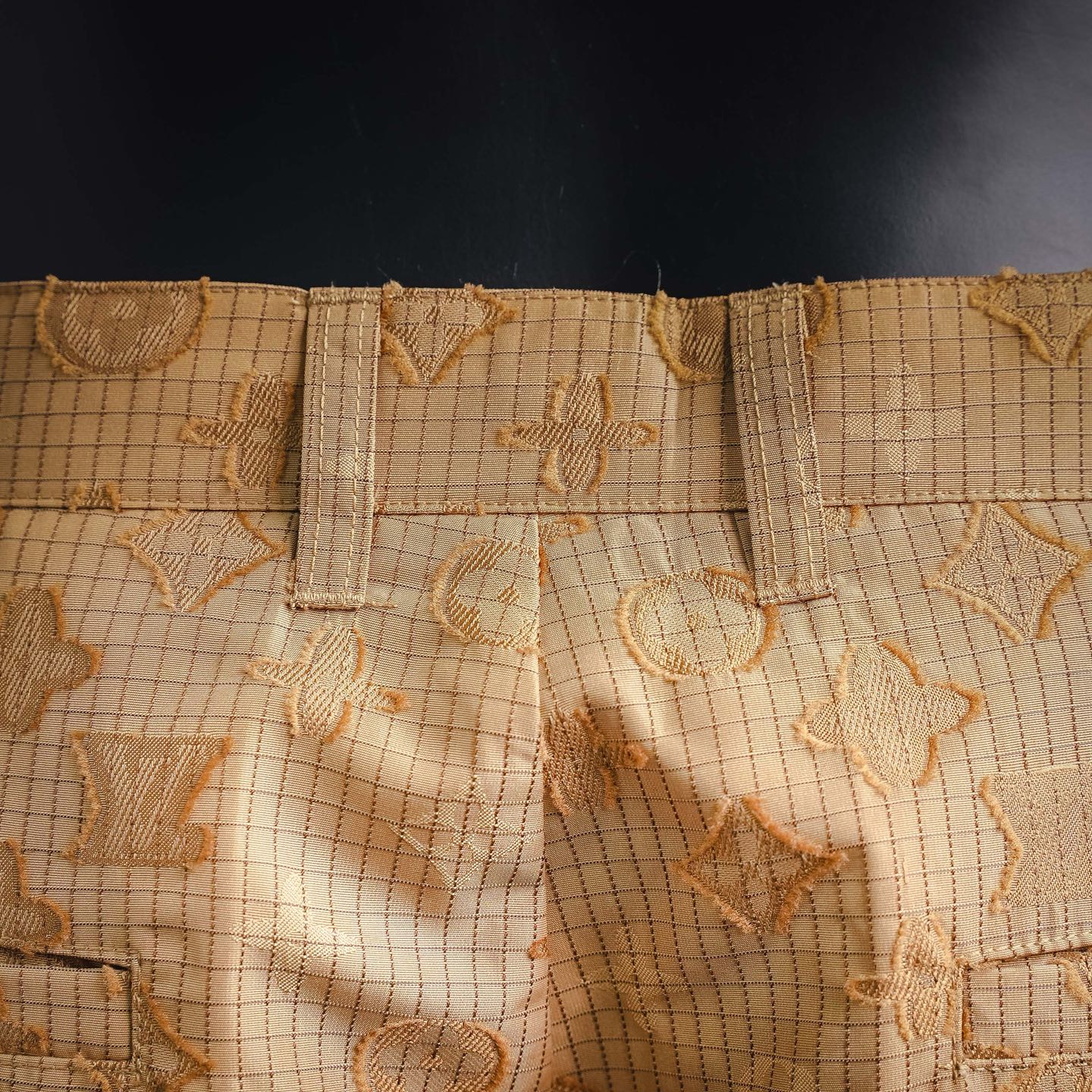 Louis all-over jacquard pants