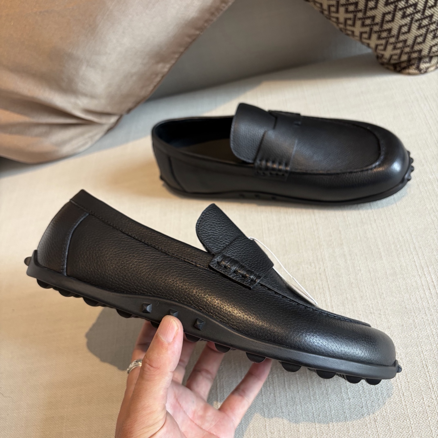 Herm leather loafers