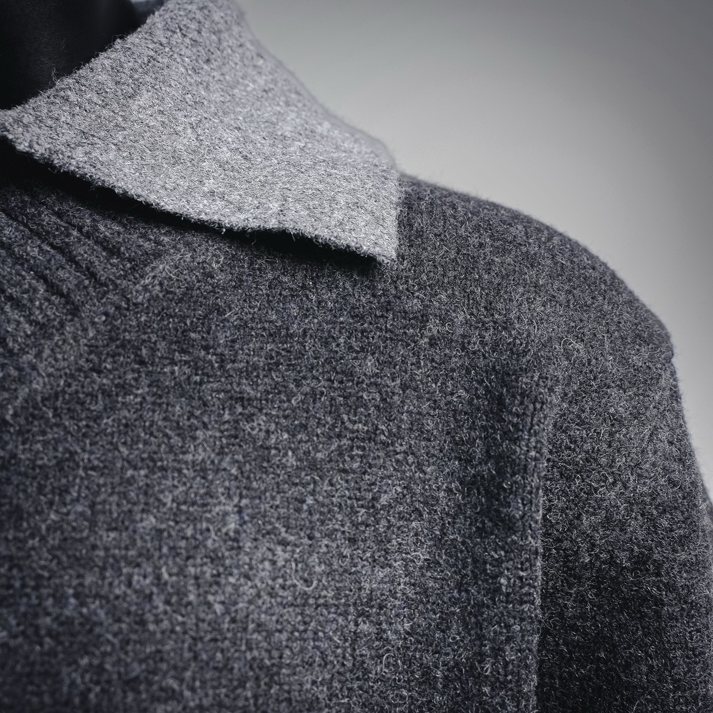 Bottega layered chunky knit sweater