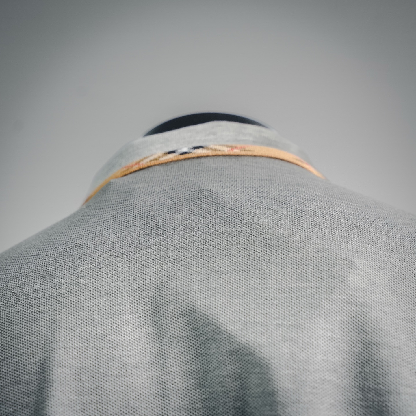 Bur plaid collared Polo