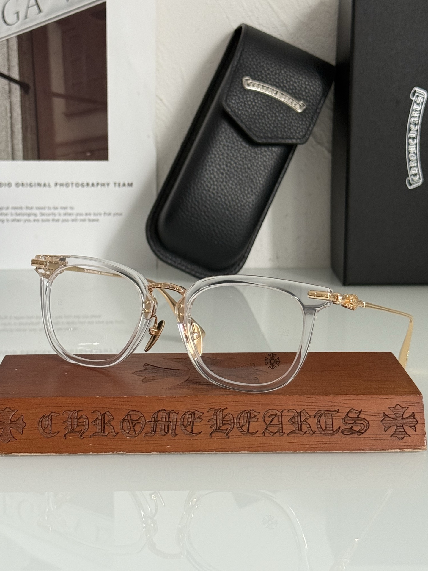 Chrome glasses