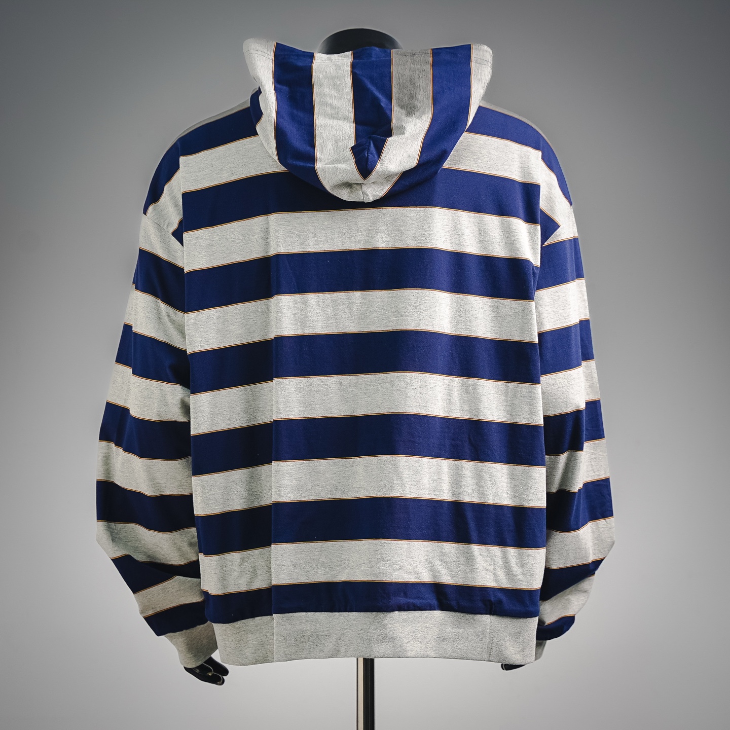 Miu striped hooded jacket