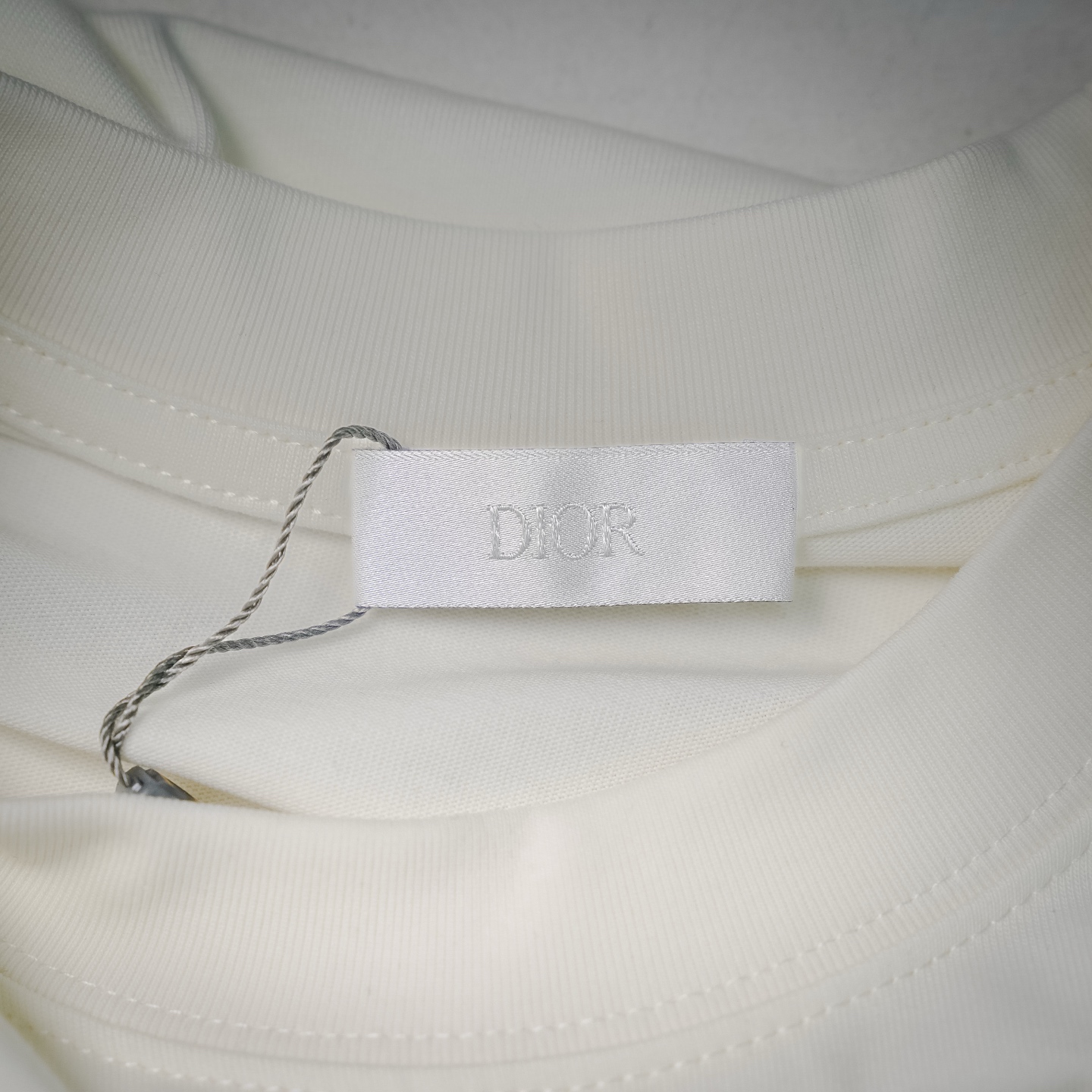 CD letter embroidered t-shirt