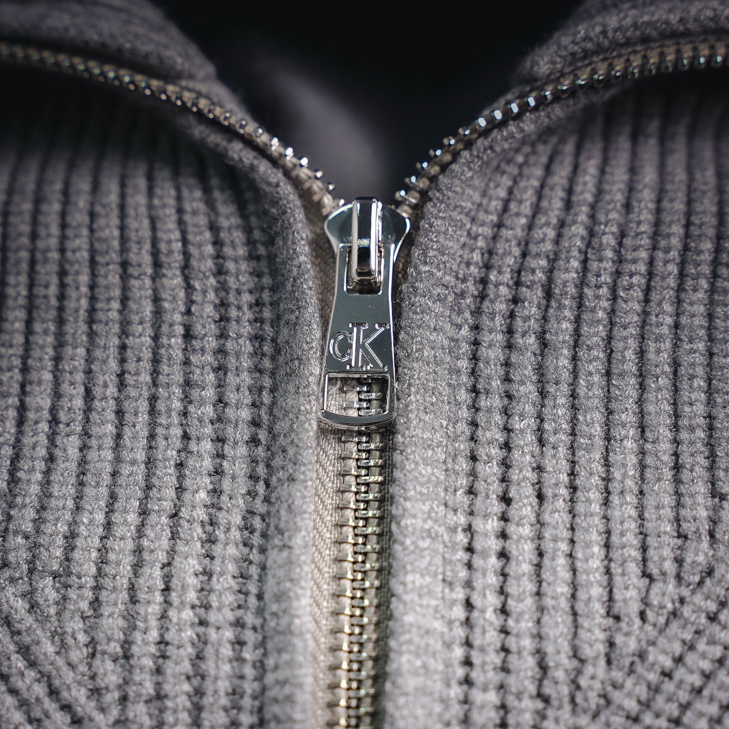 CK ribbed minimal jacket