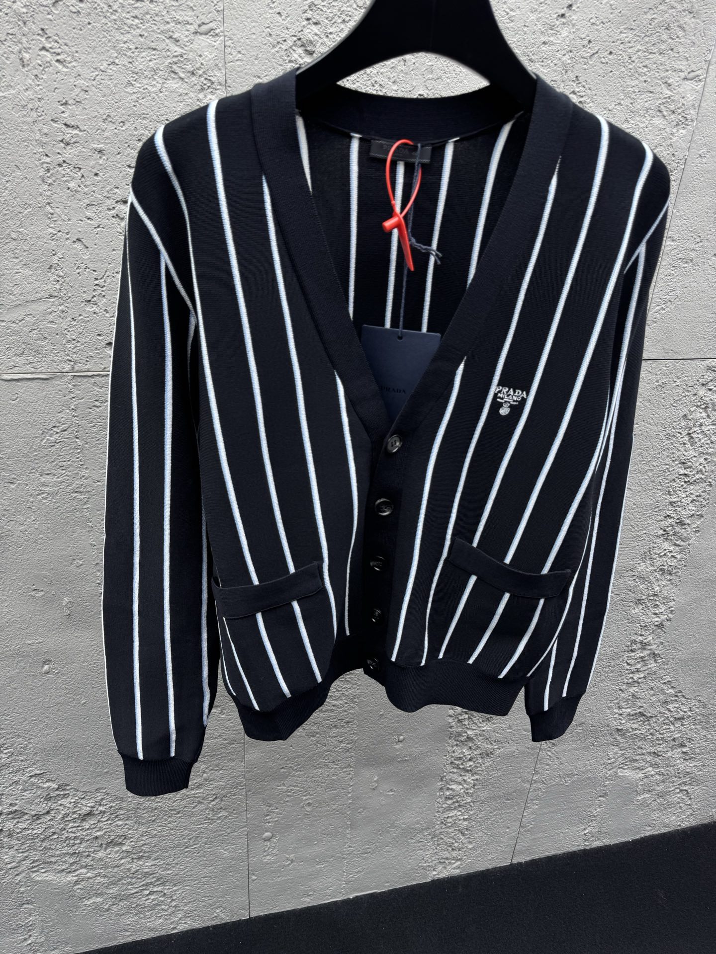Pra striped sleek cardigan