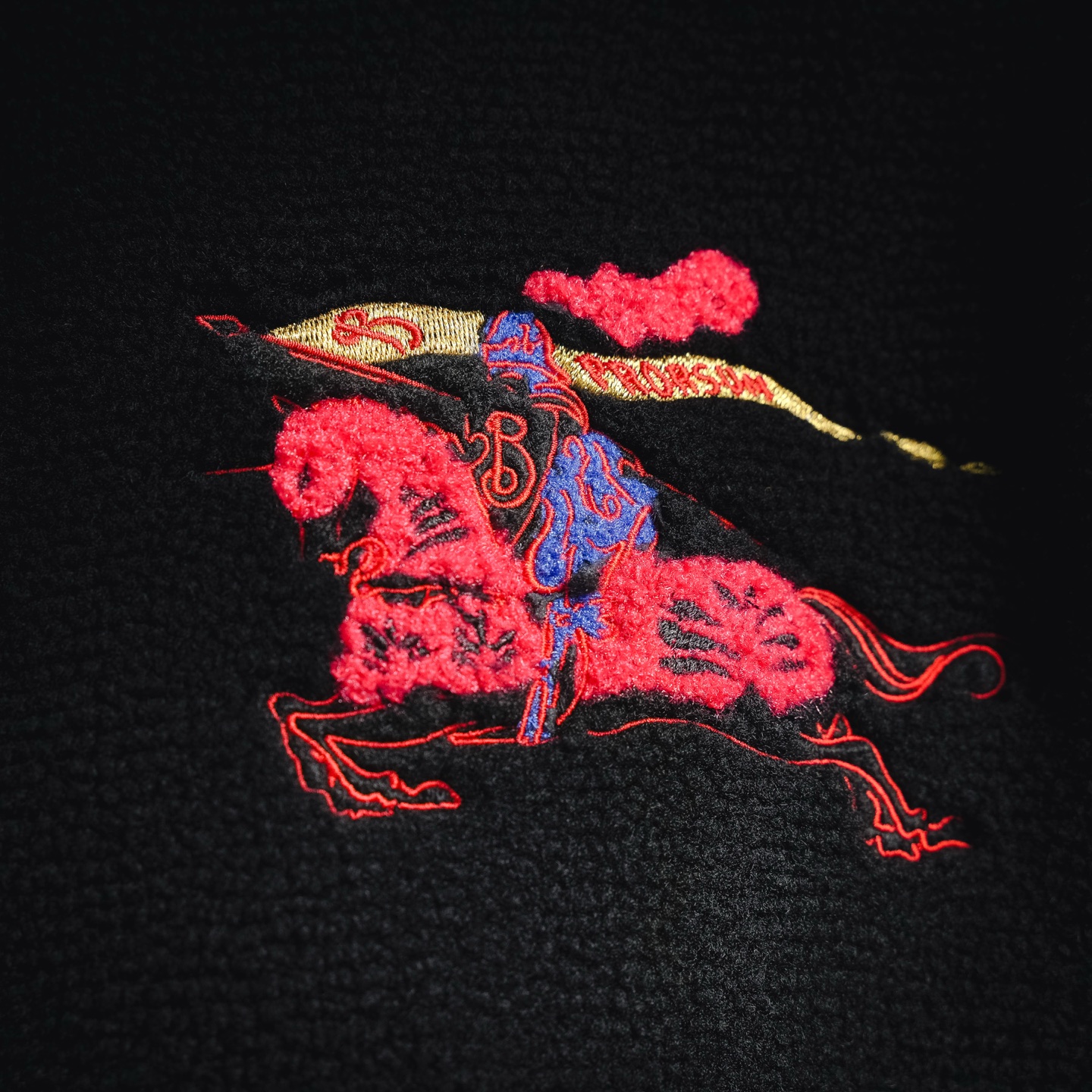 Bur flocked embroidered jacket