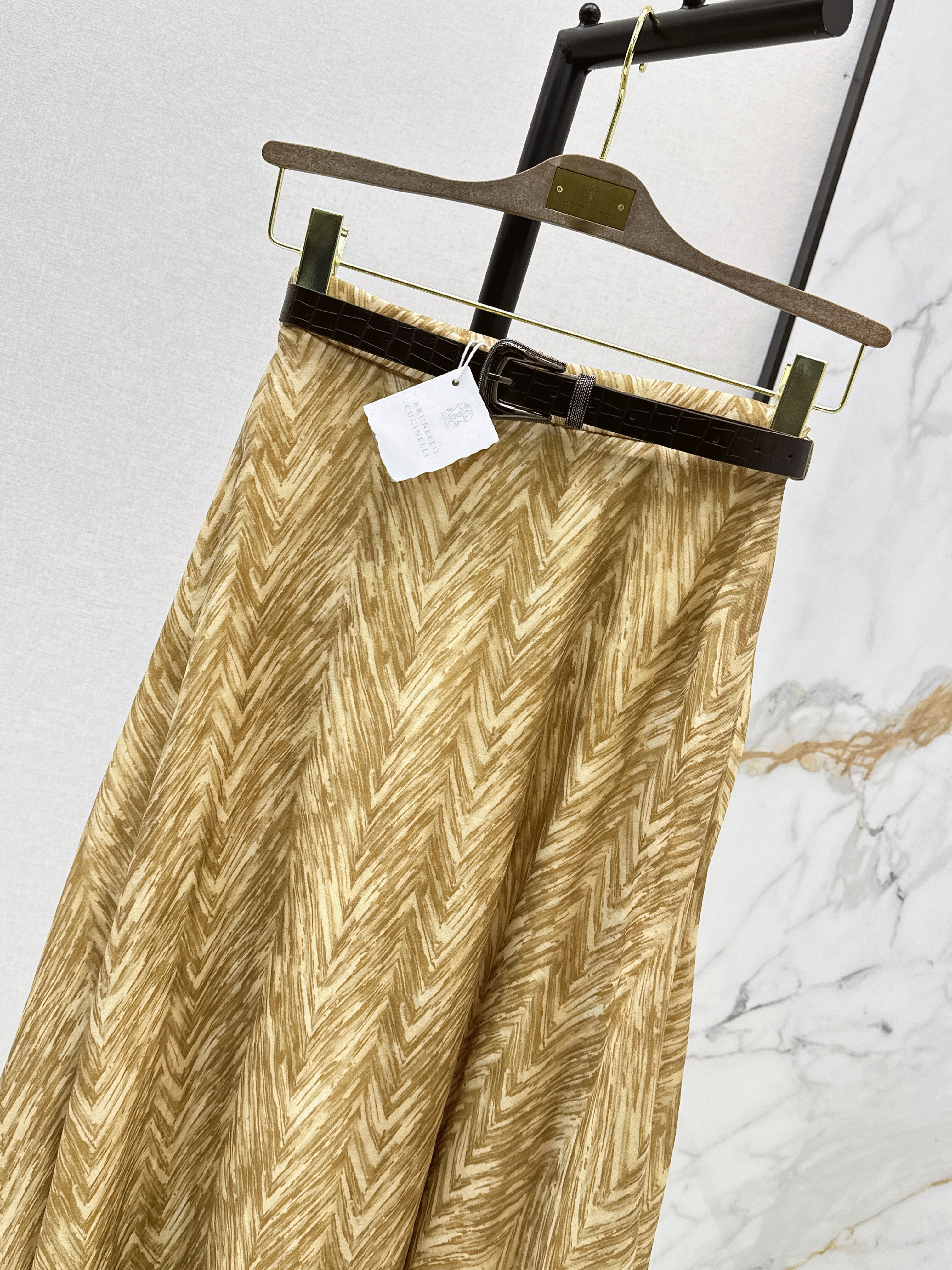 Brun 26ss print skirt