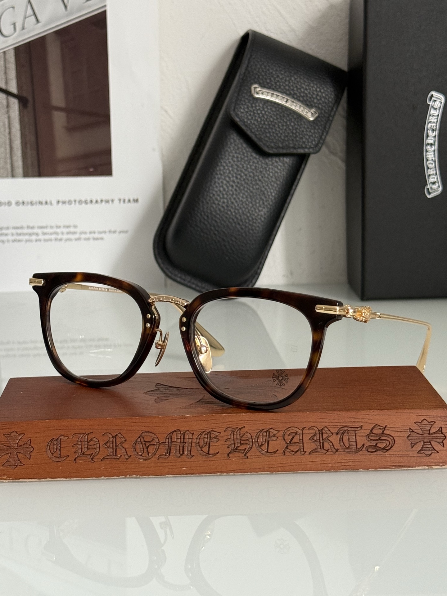 Chrome glasses