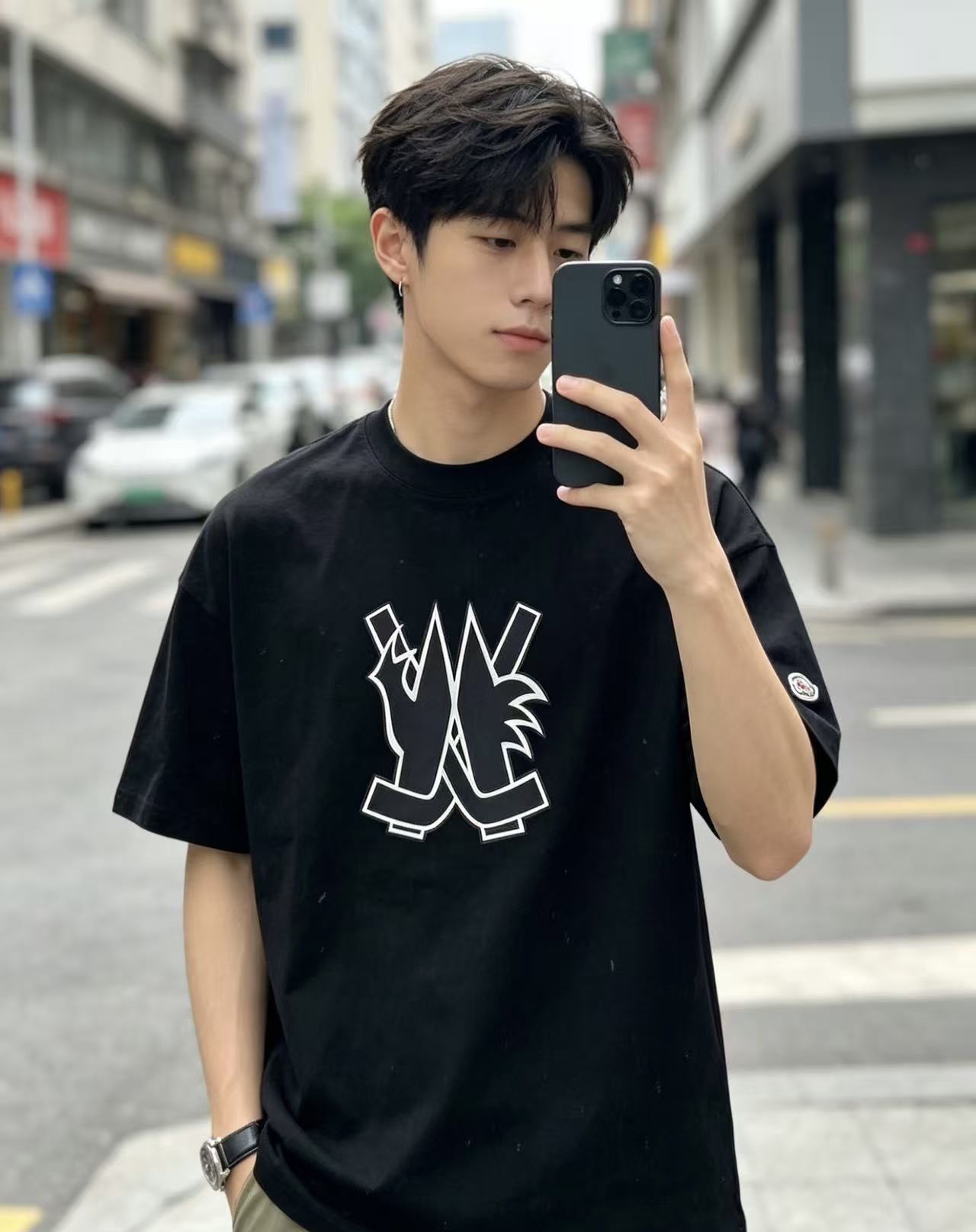 Mon graffiti printed t-shirt