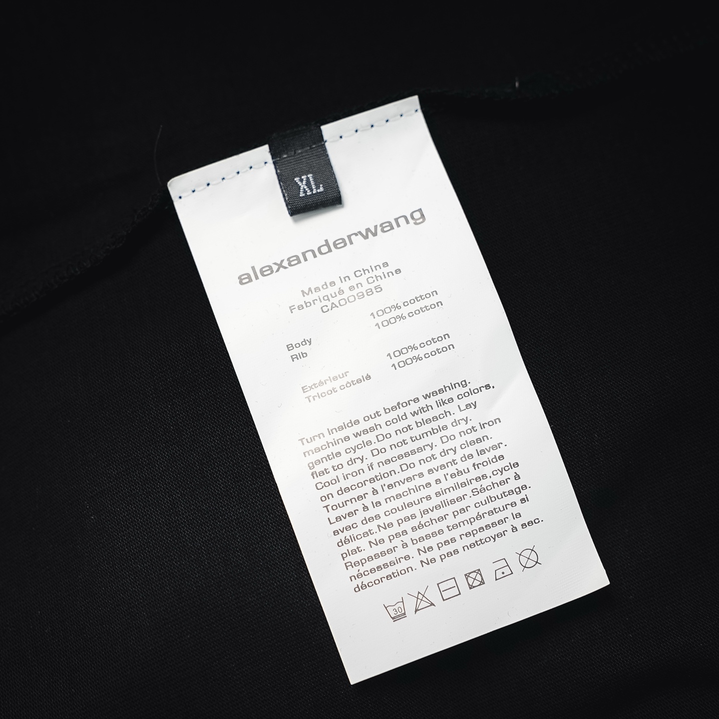 Alex neckline letter trint t-shirt