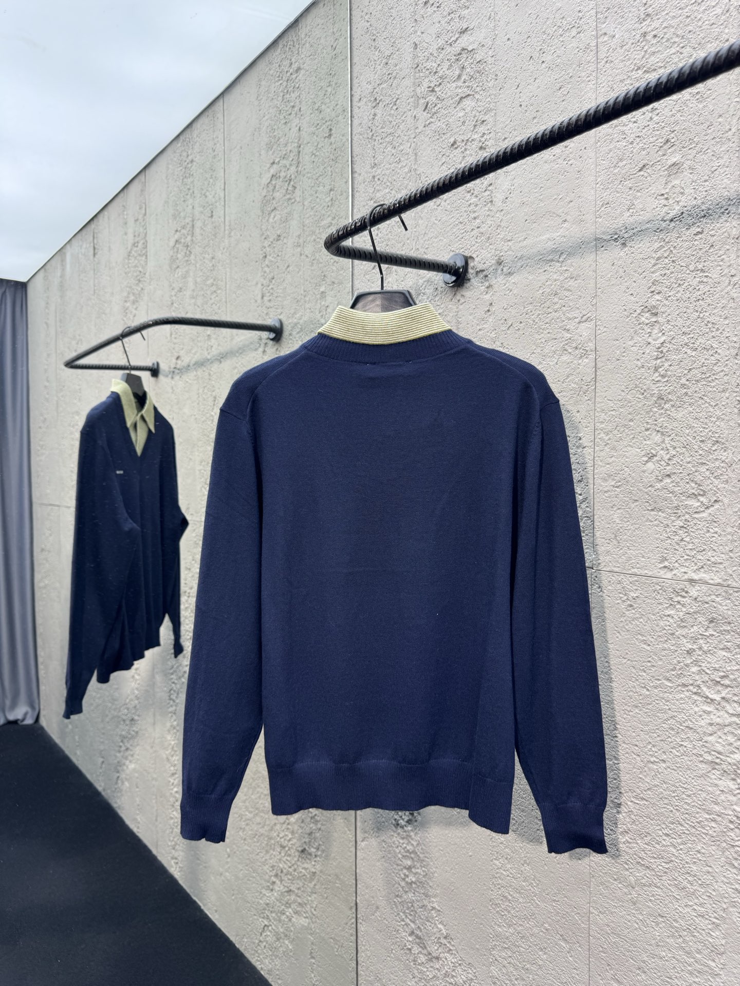 Miu layered preppy sweater