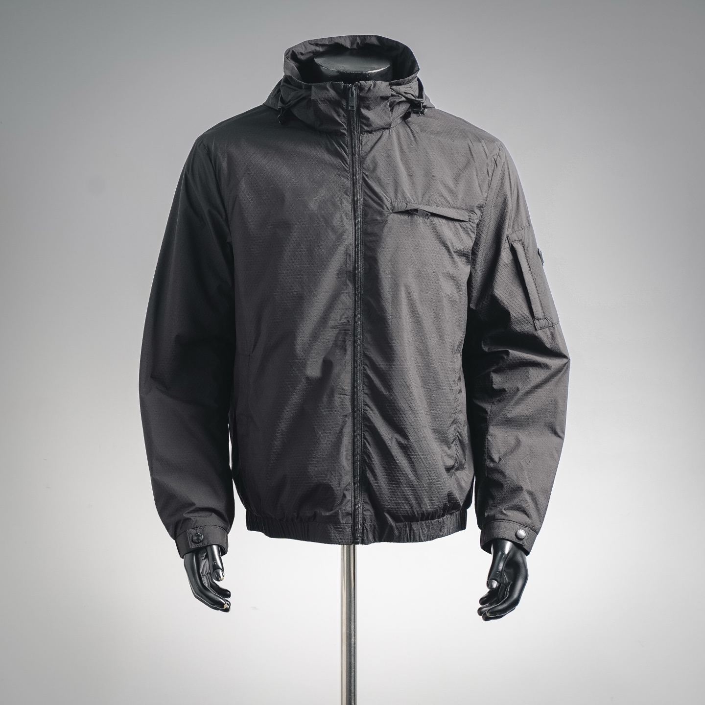 Pra hooded zip windbreaker jacket