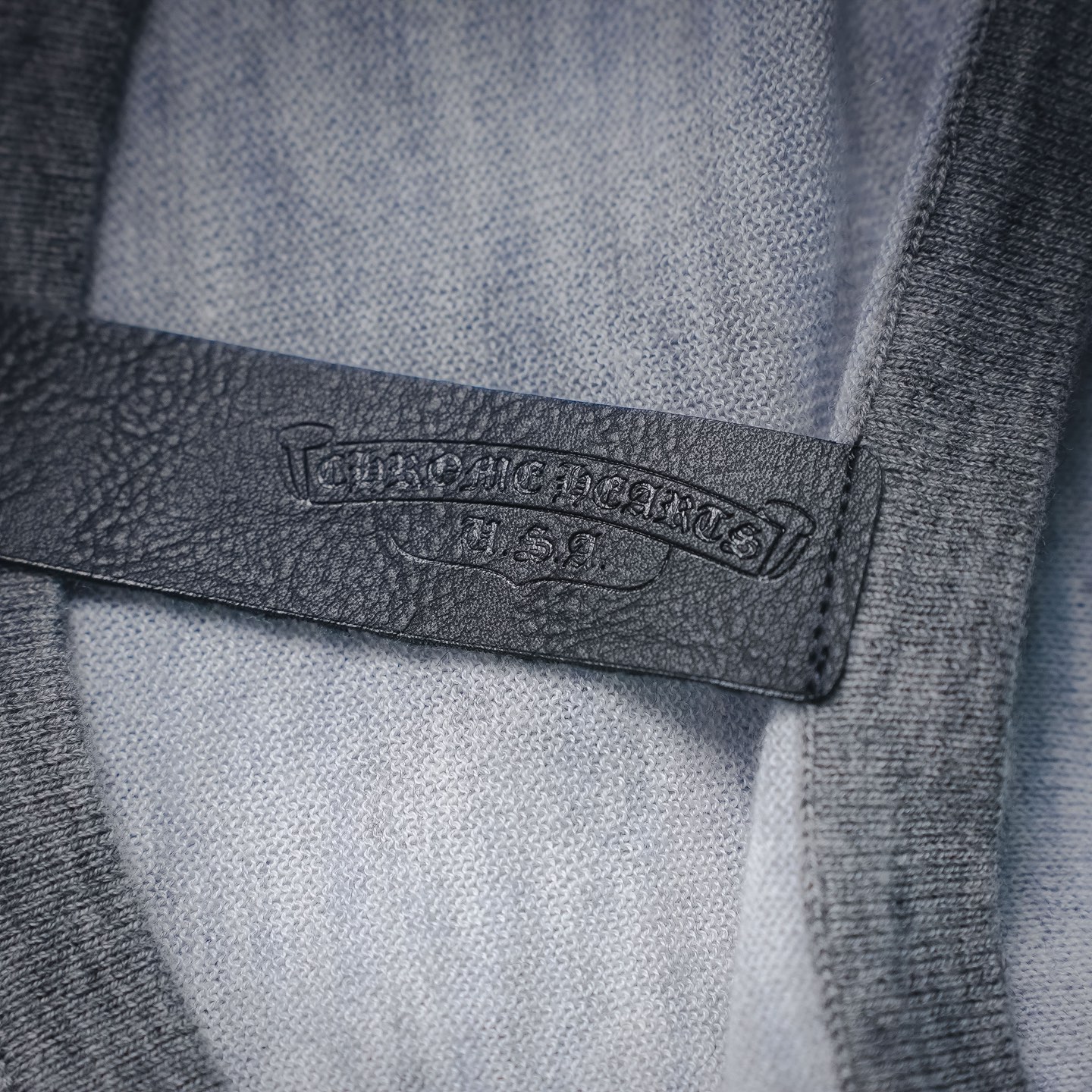 Chrome embroidered knit sweatshirt