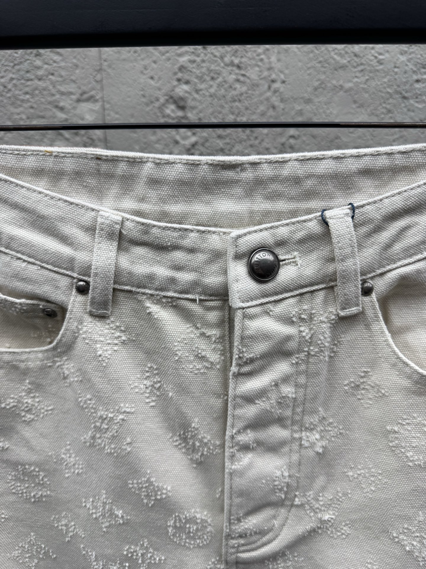 Louis embroidered jacquard jeans