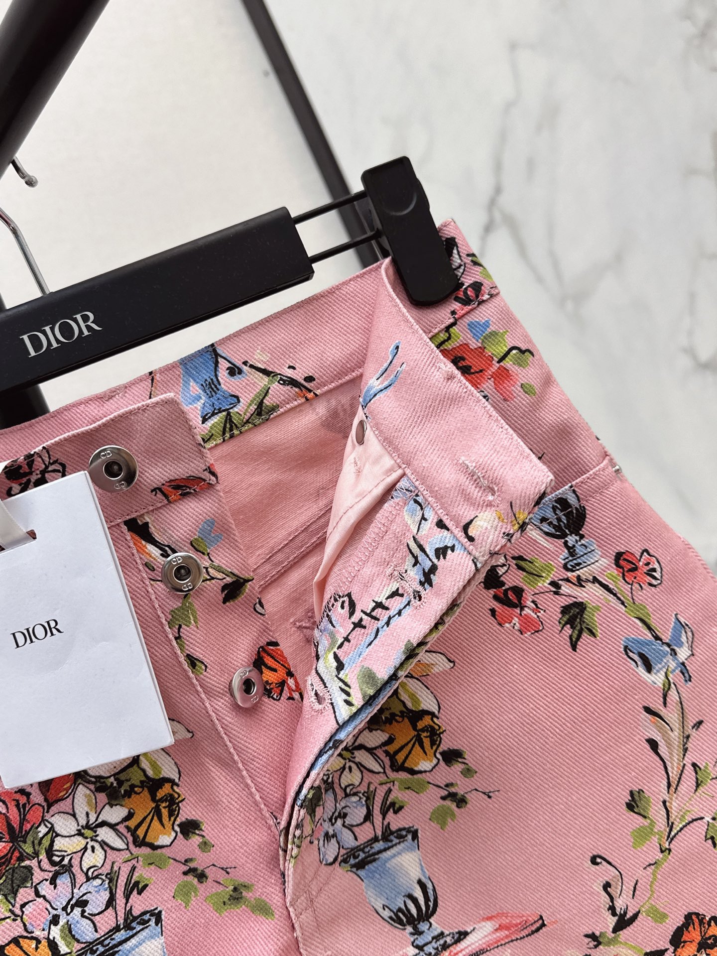CD 26ss print denim skirt