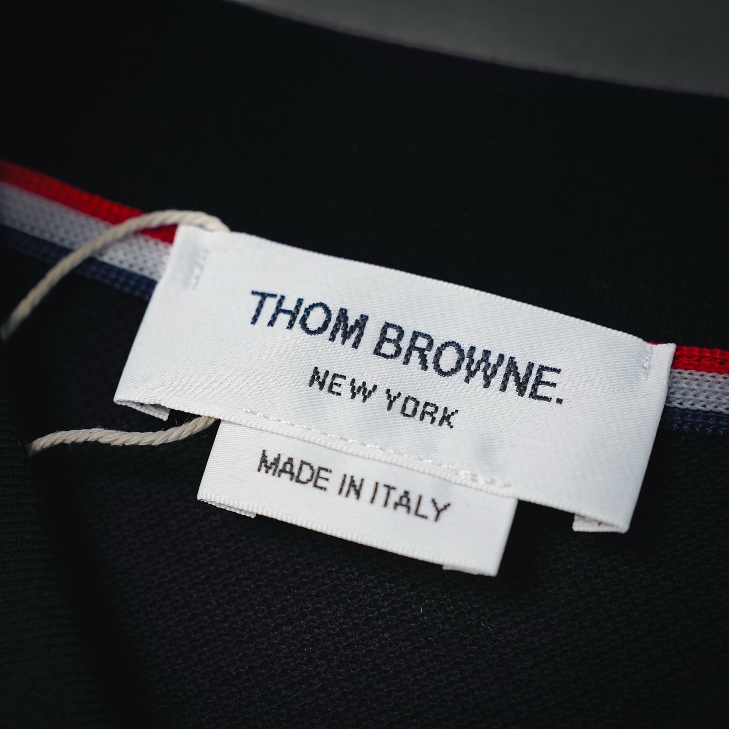 Thom contrast stripe Polo