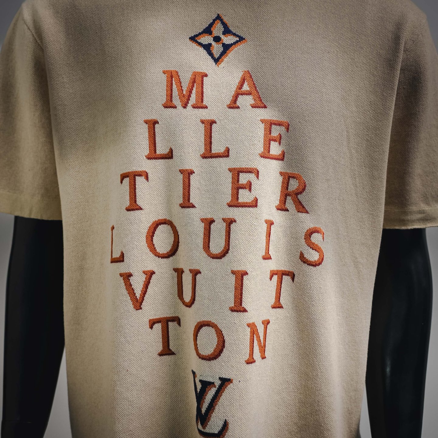 Louis letter jacquard t-shirt
