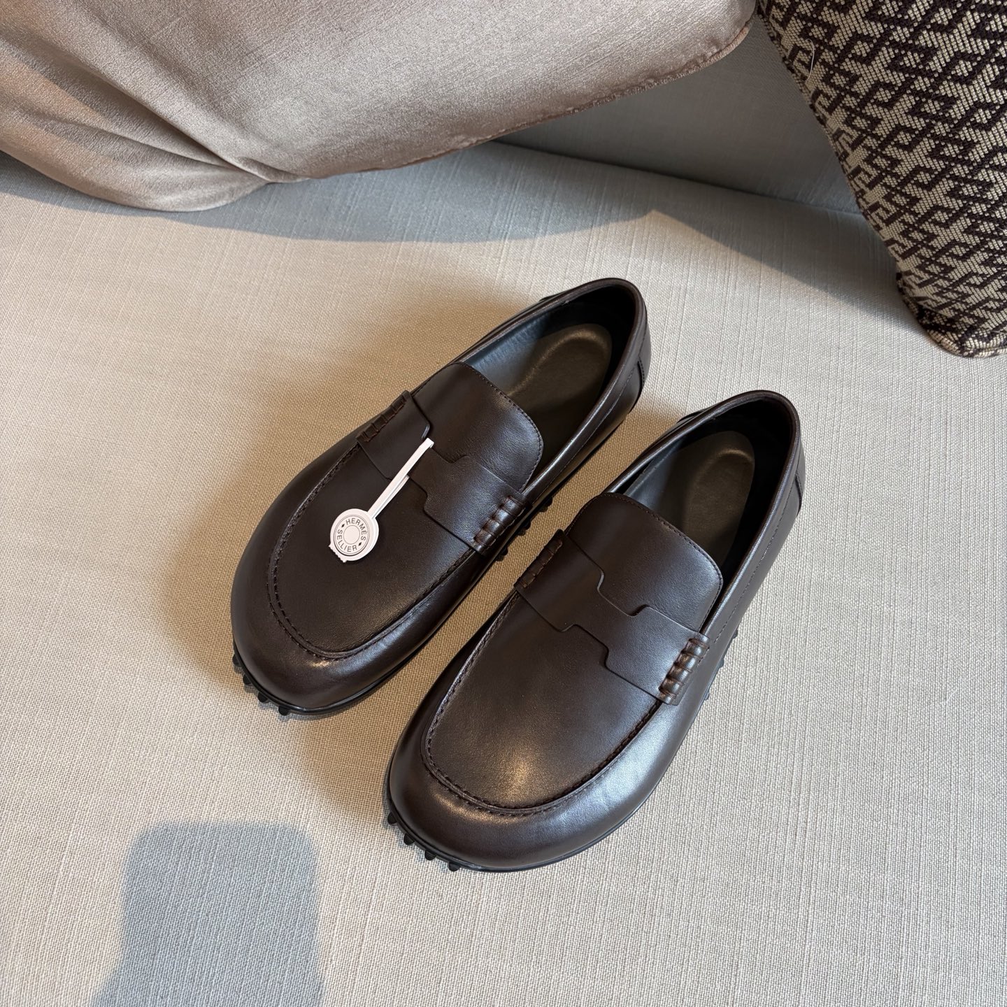 Herm leather loafers