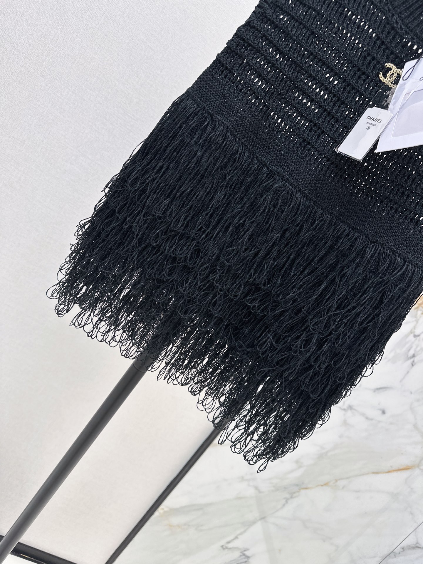 Chan 2ss knit fringe vest