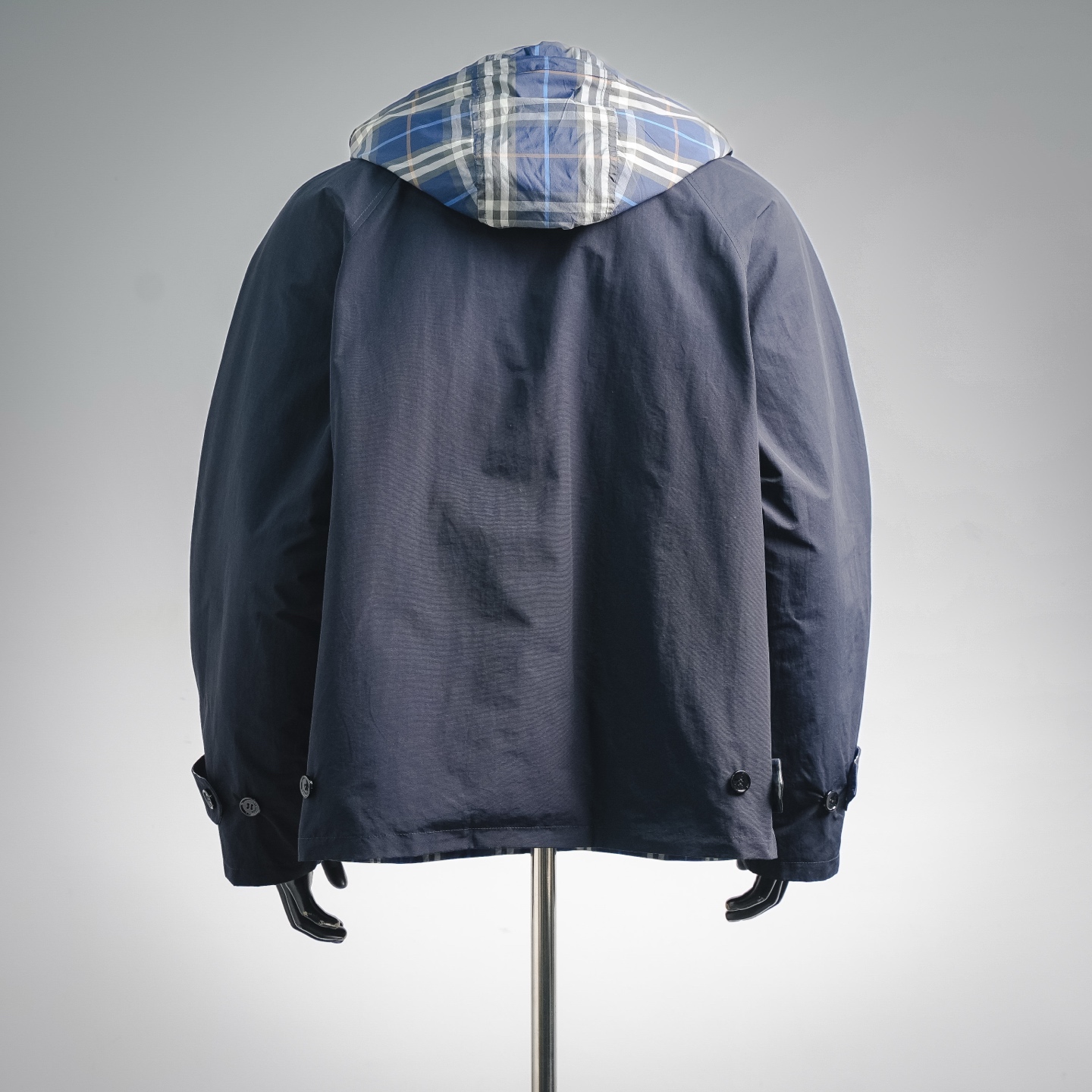 Bur reversible plaid jacket