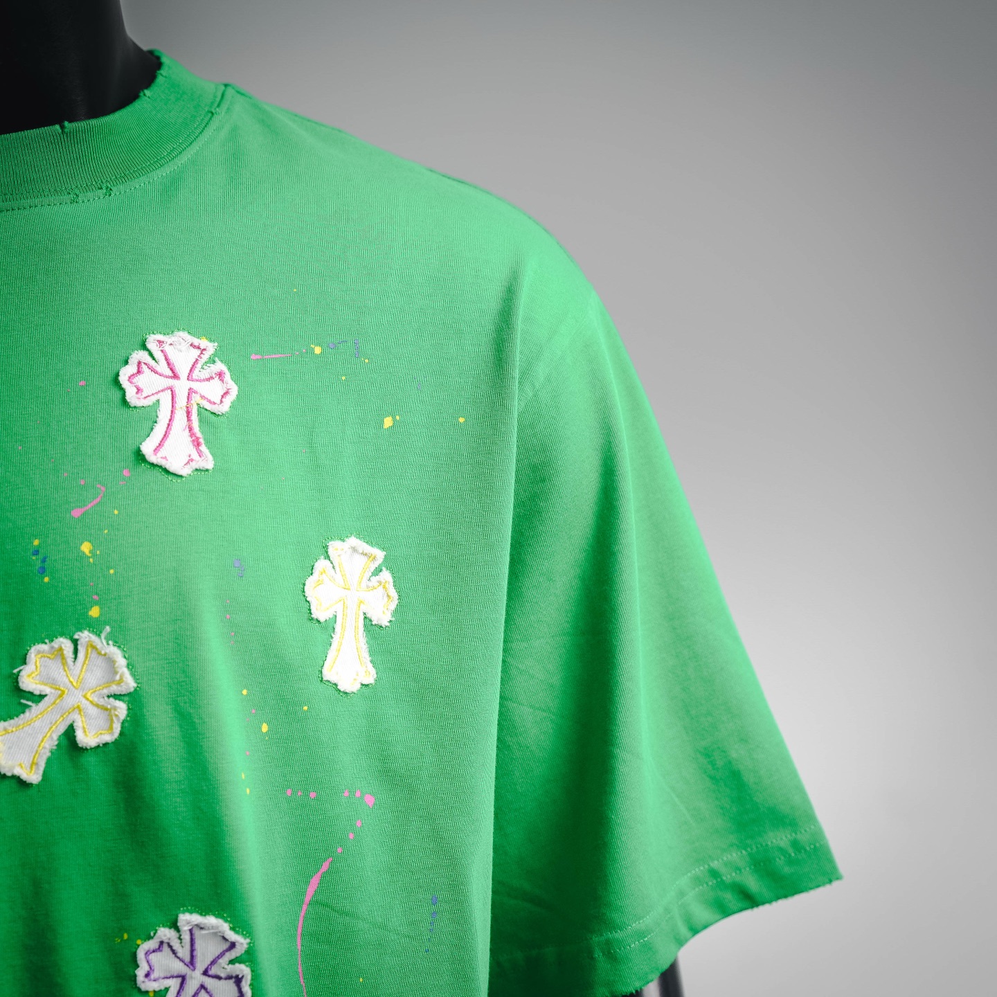 Chrome embroidered washed t-shirt