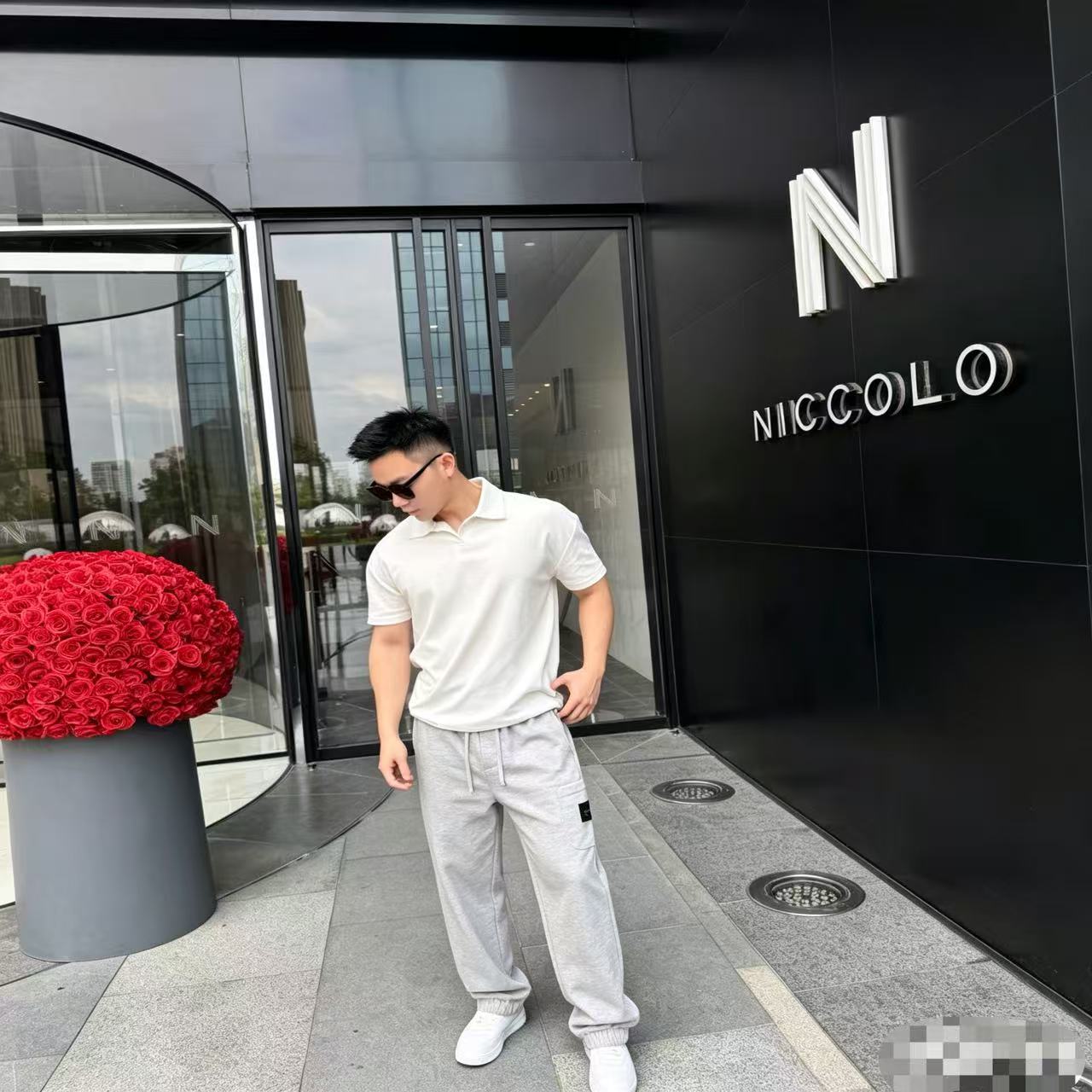 Stone casual pants