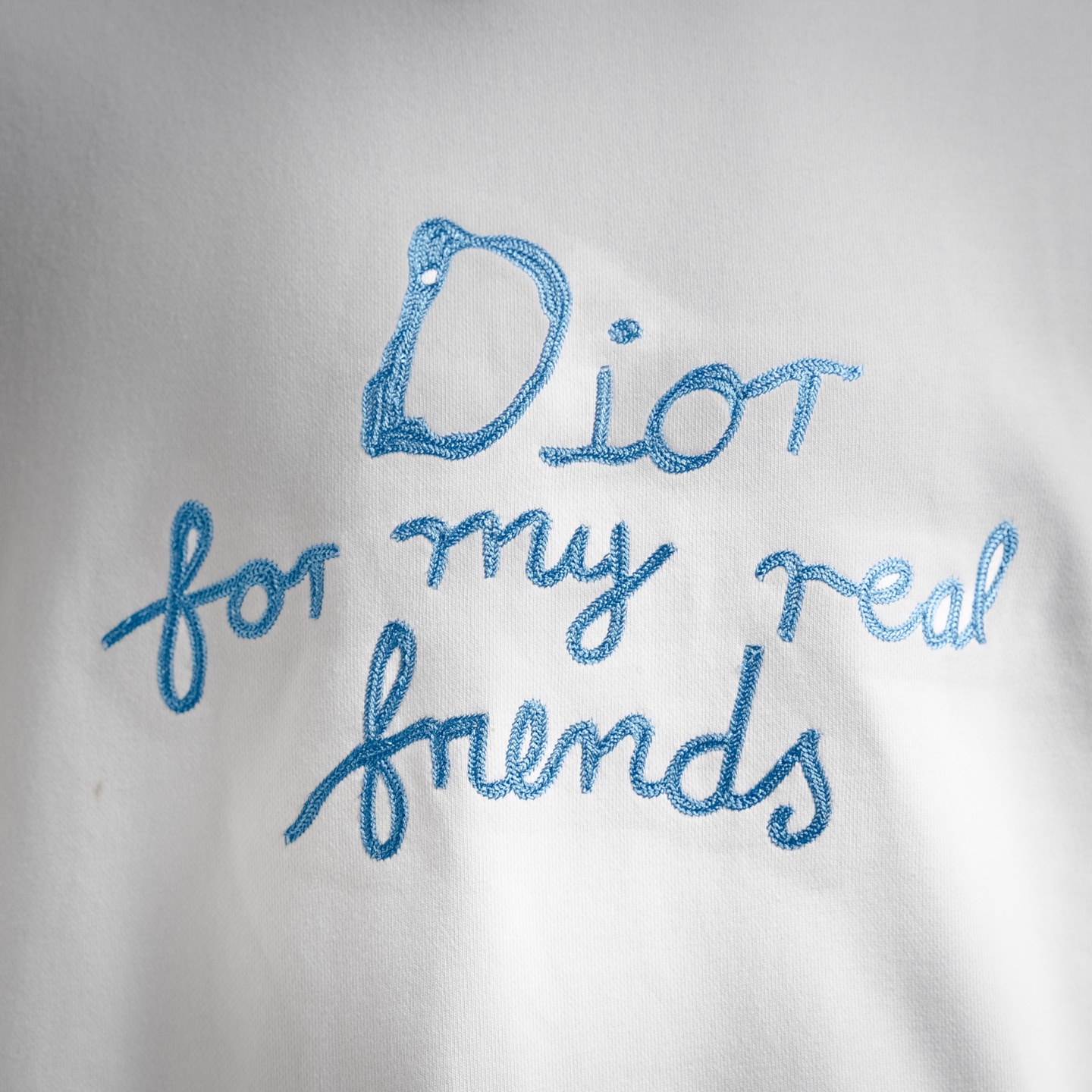 CD embroidered hoodie