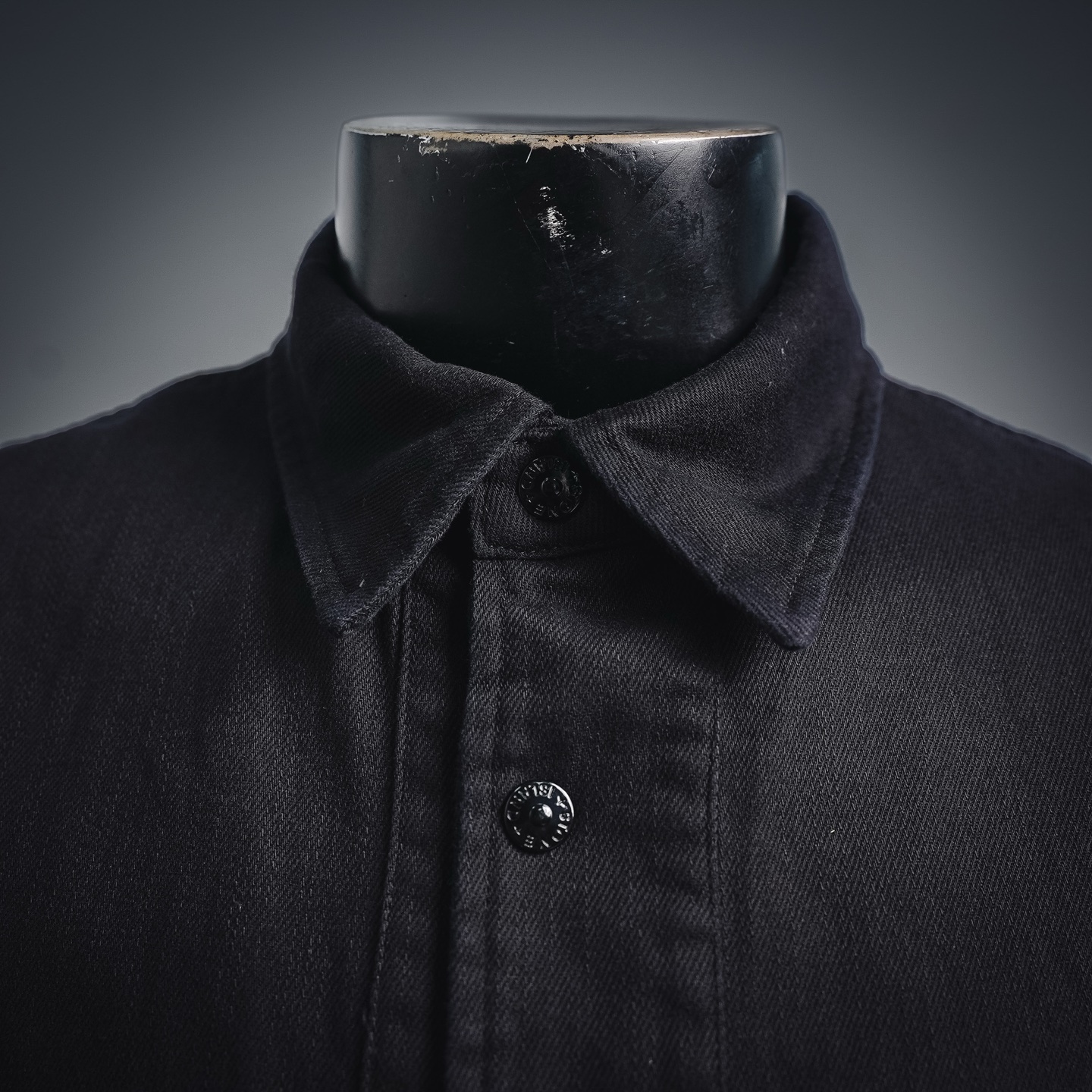 Stone washed utility jacket