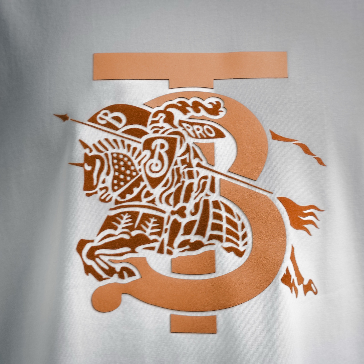 Bur flocked t-shrit