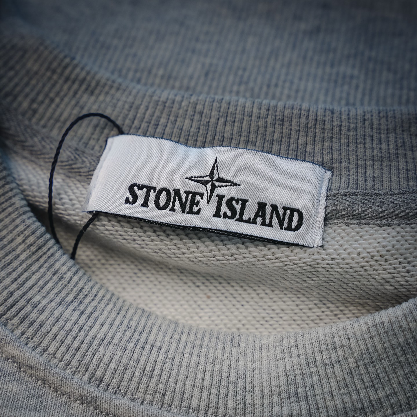 Stone logo badge sweatshirt