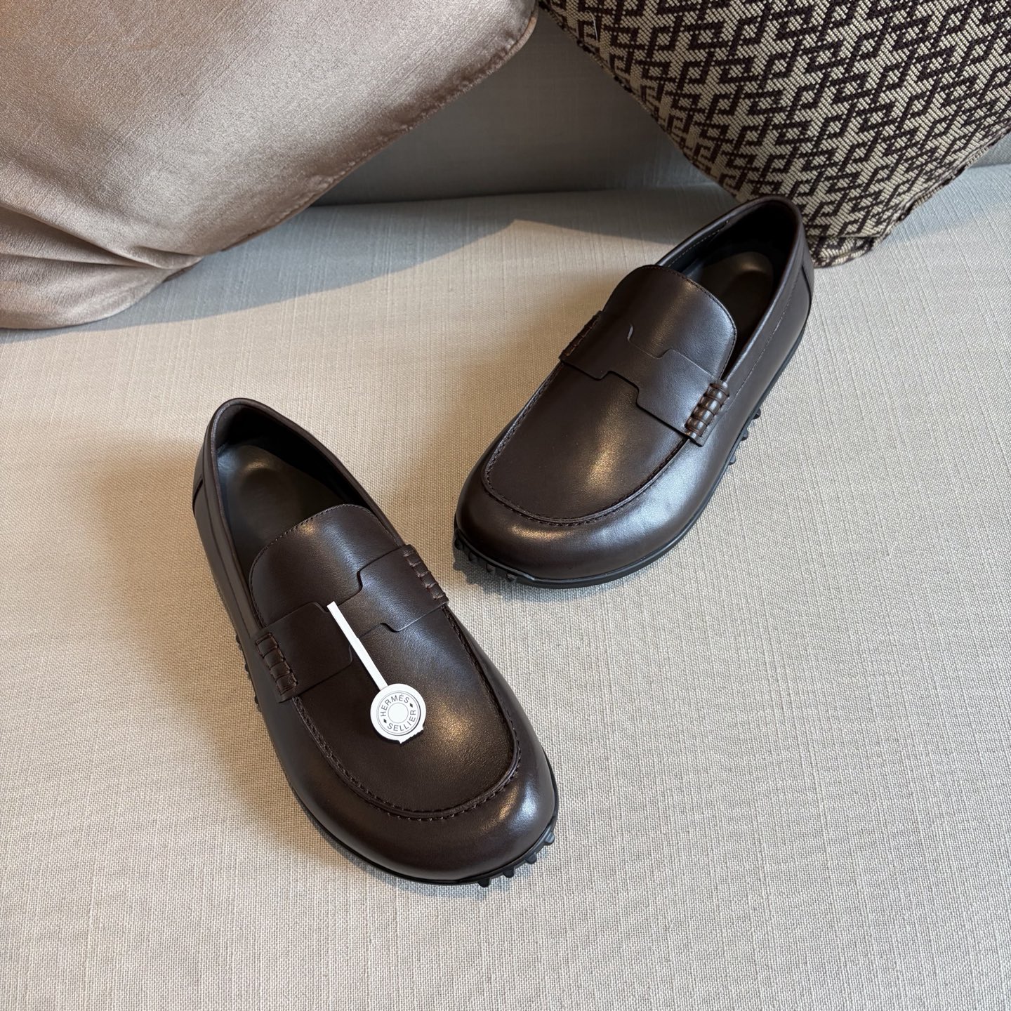 Herm leather loafers