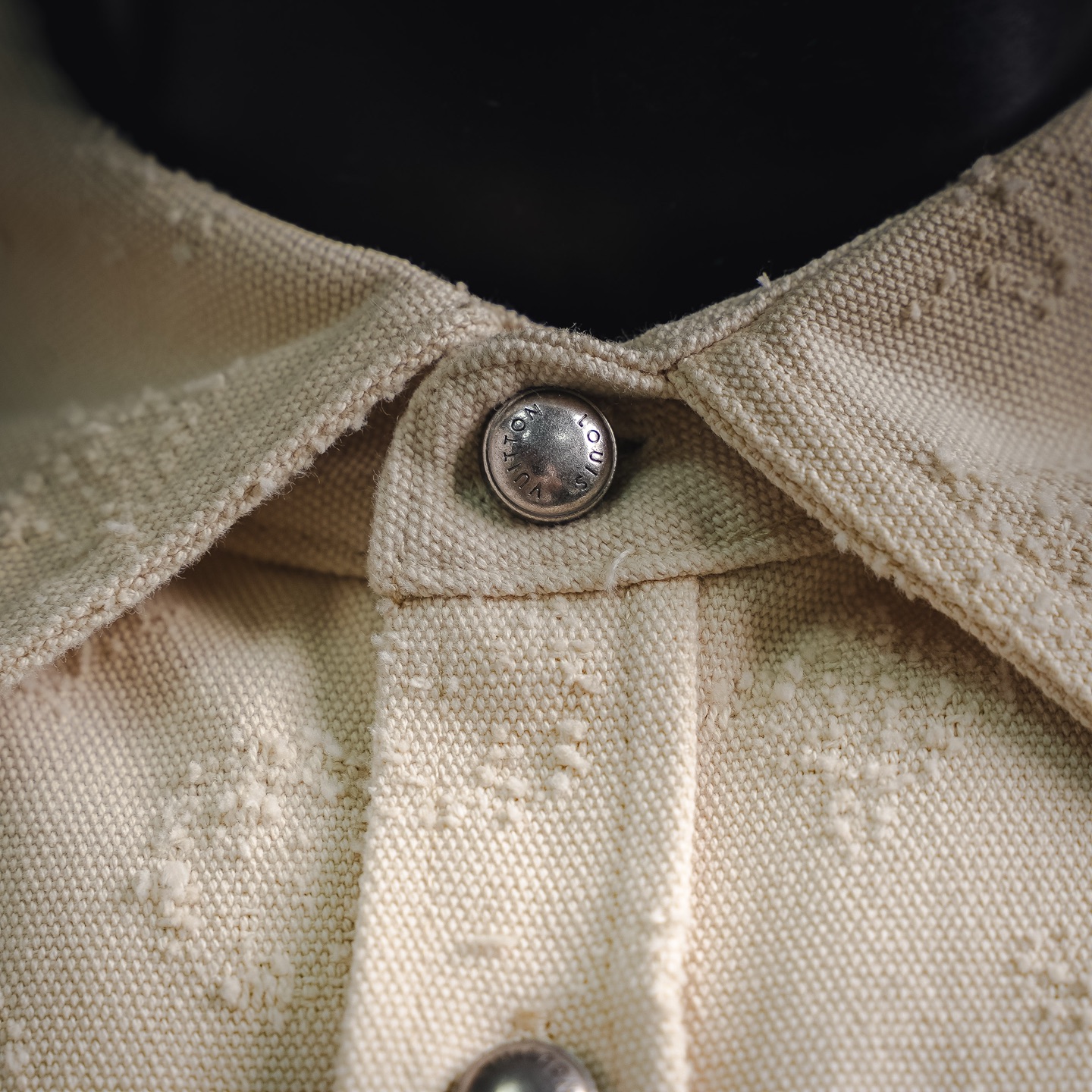 Louis needle-punched denim jacket
