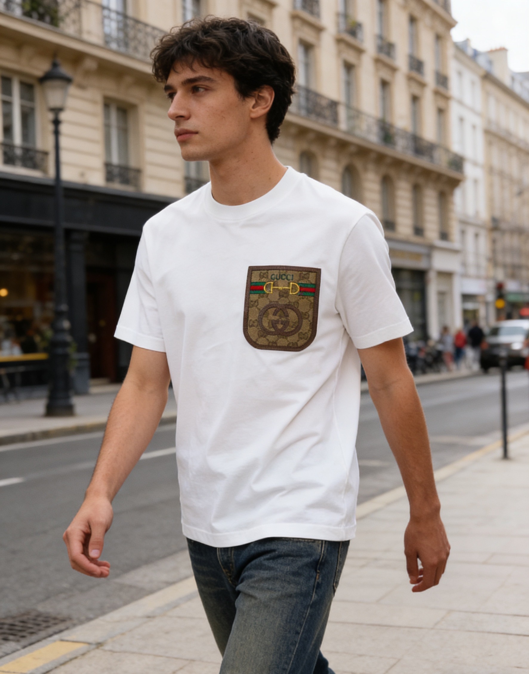 Guc pocket patch t-shirt