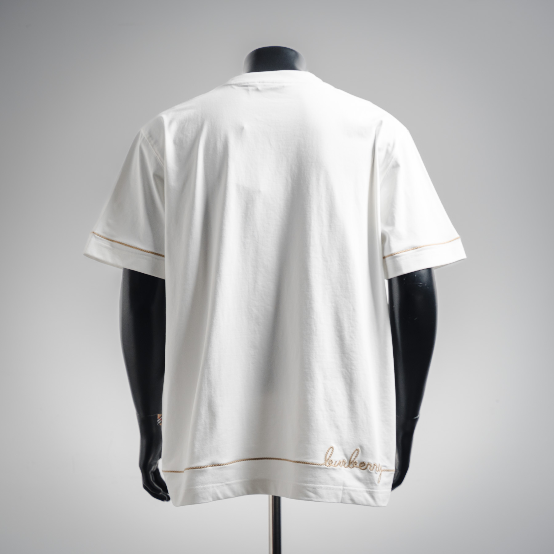 Bur letter jacquard t-shirt