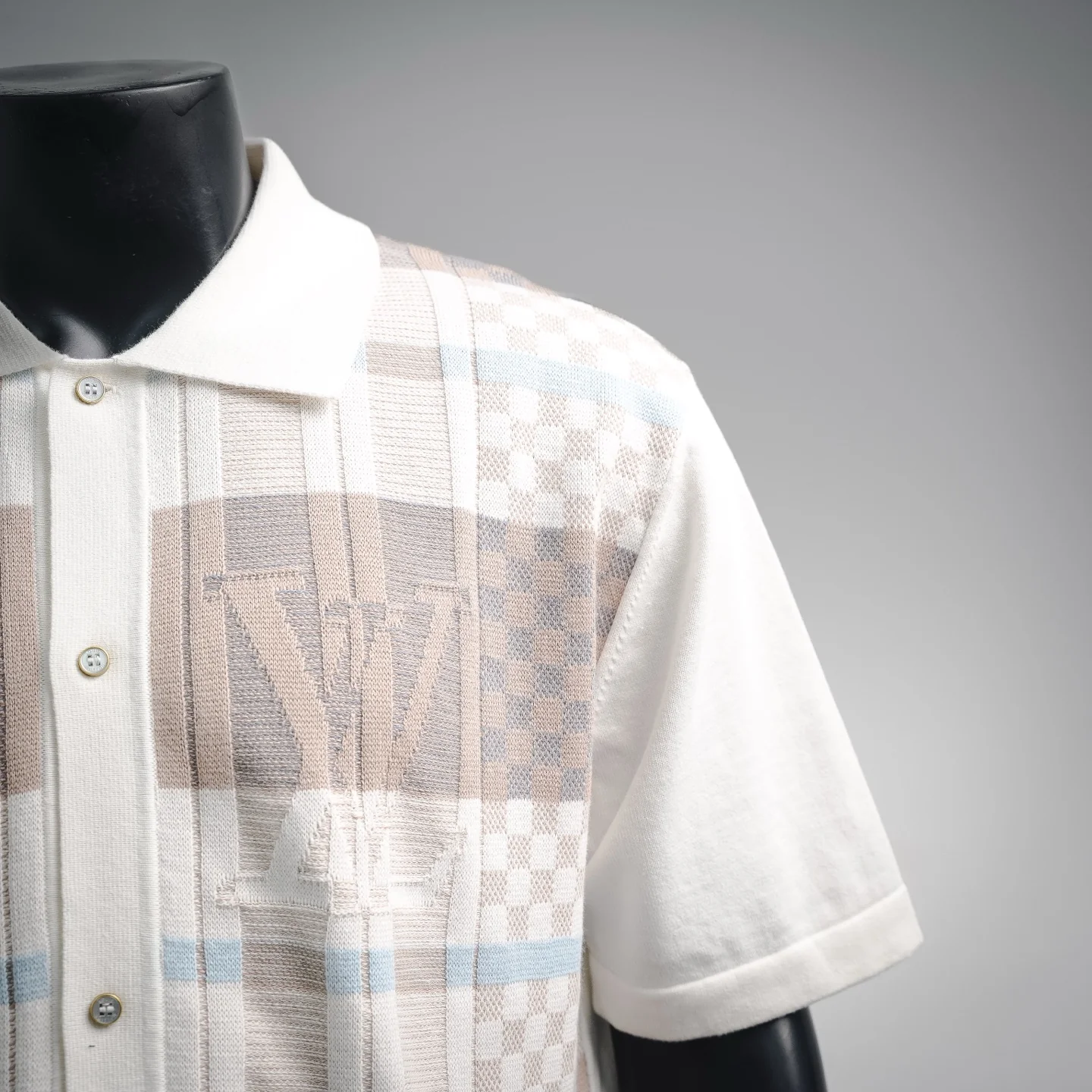 Louis jacquard knitted Polo