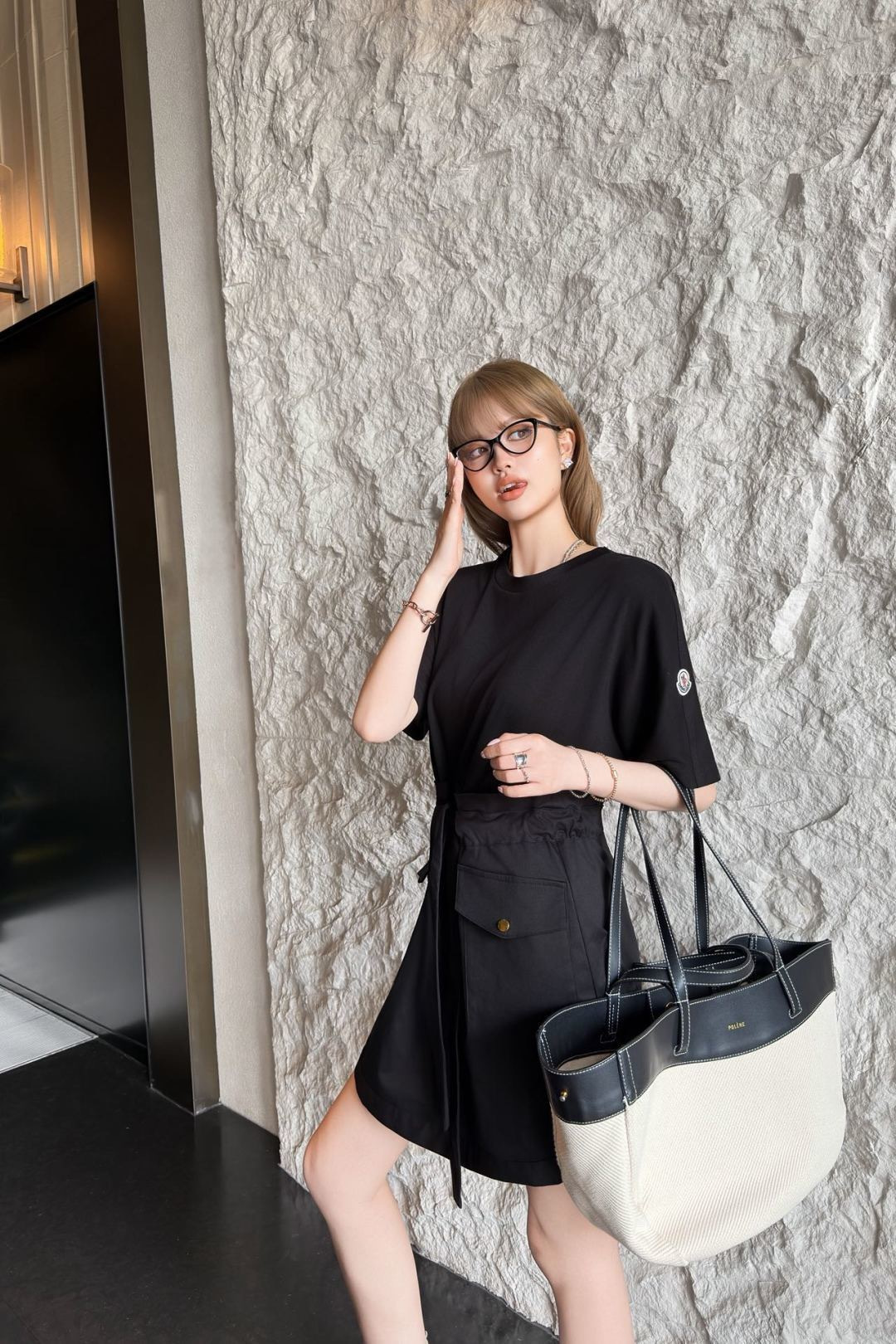 Monc 26ss drastring dress