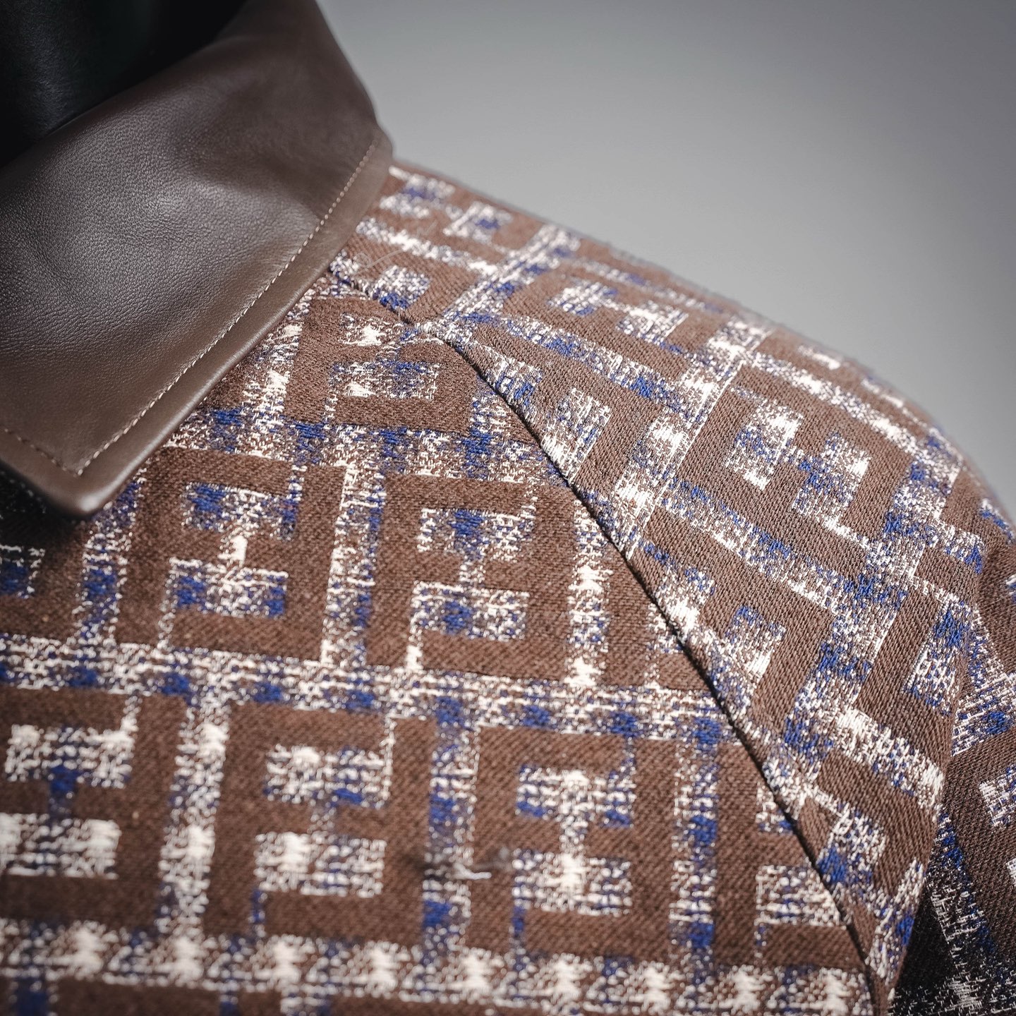 Fend monogram tweed jacket