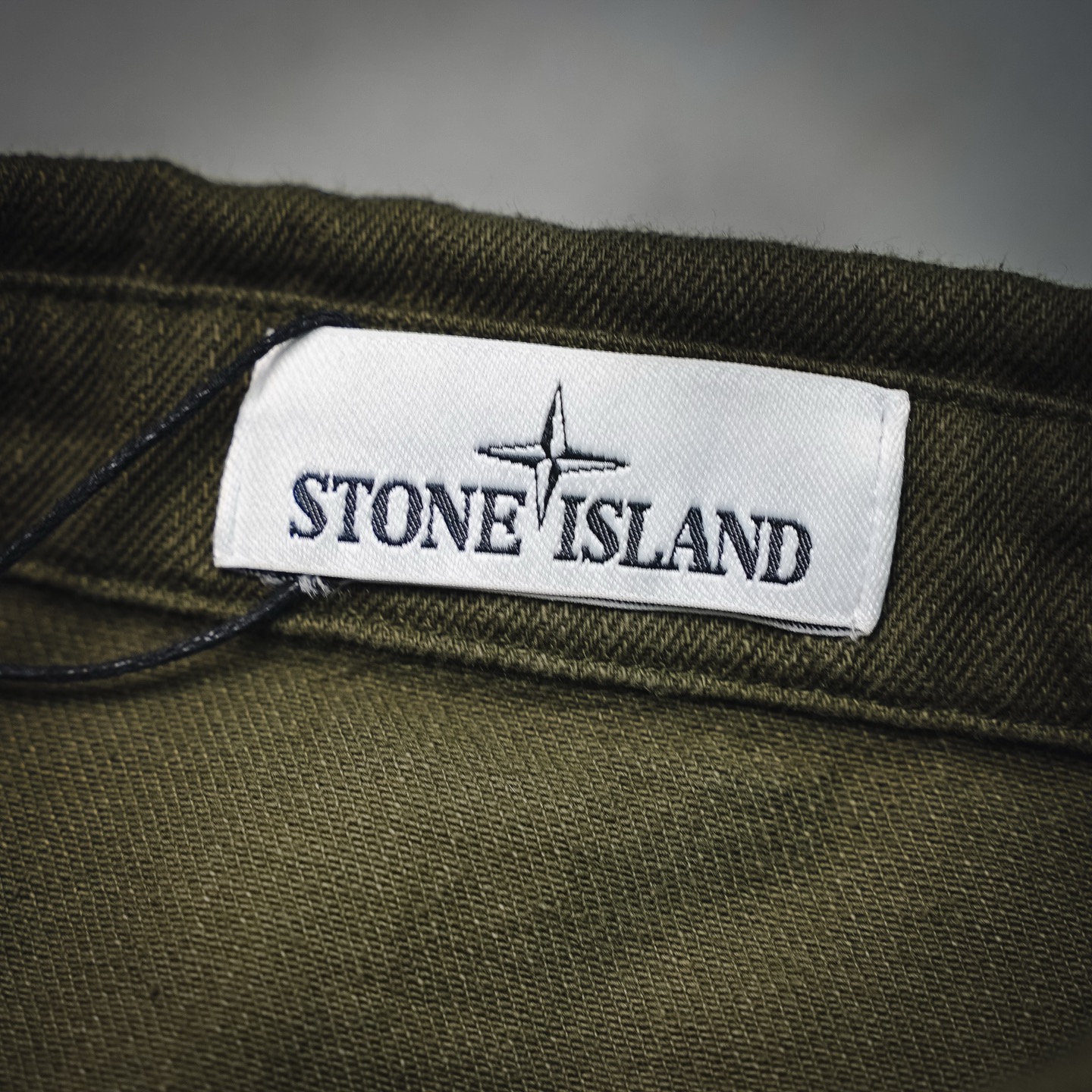 Stone washed utility jacket