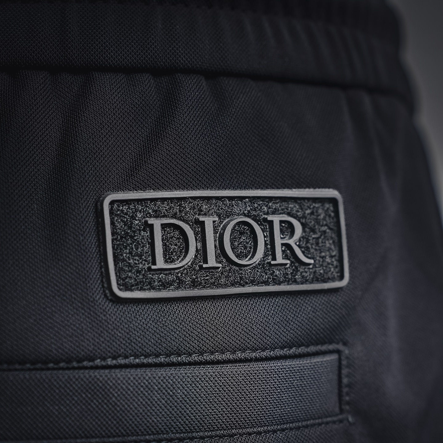 CD letter embroidered pants
