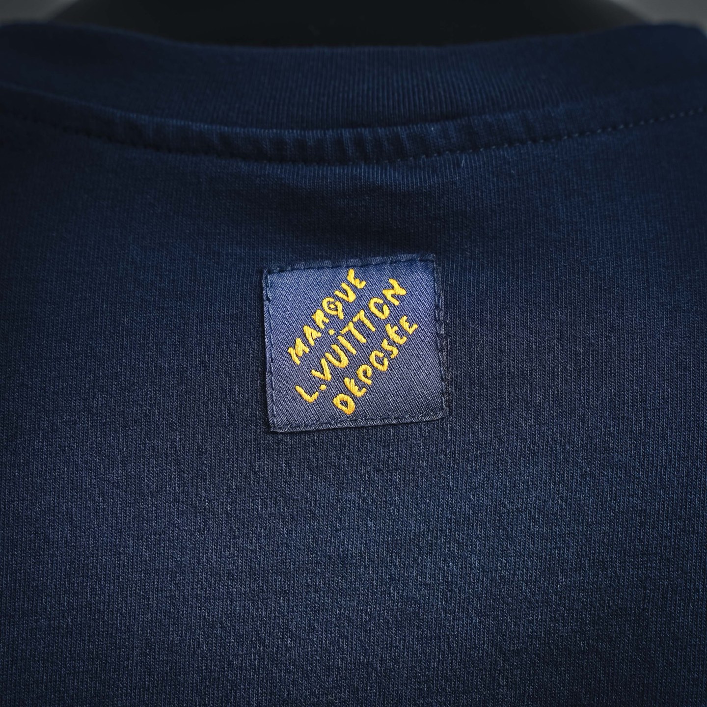 Louis denim applique t-shirt