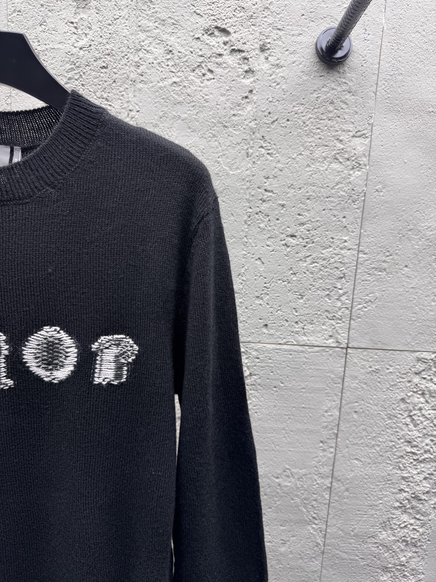 CD knit jacquard sweater