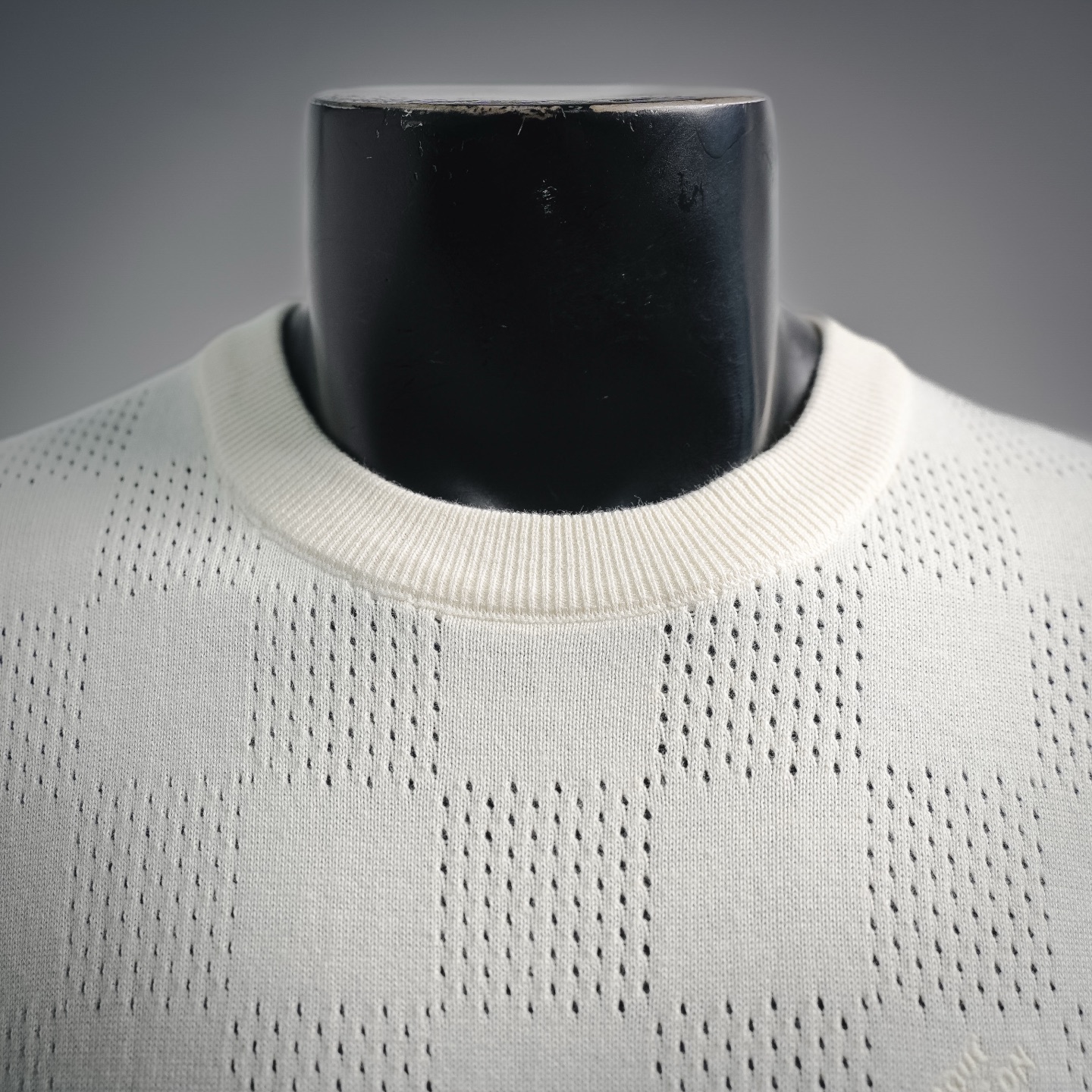 Louis checkerboard knit t-shirt