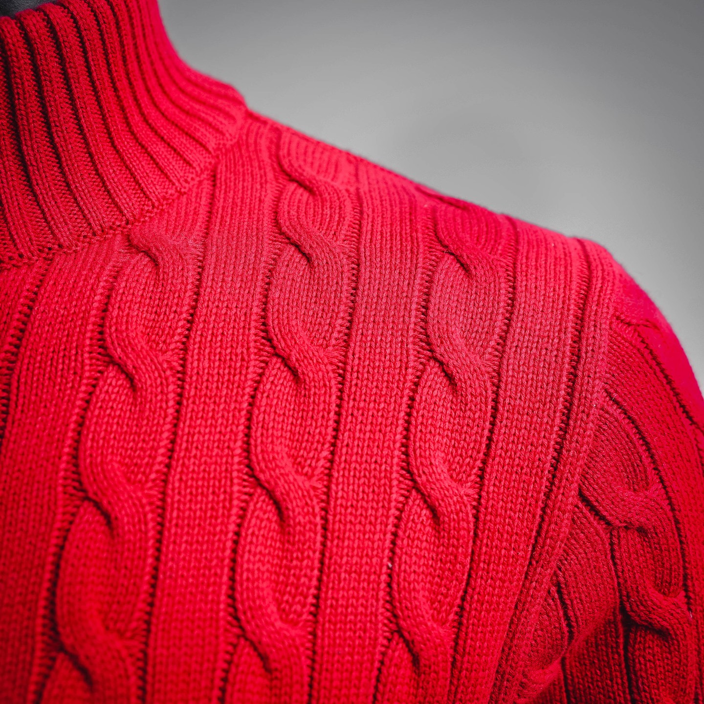 Ralph knit sweater zip-up coat