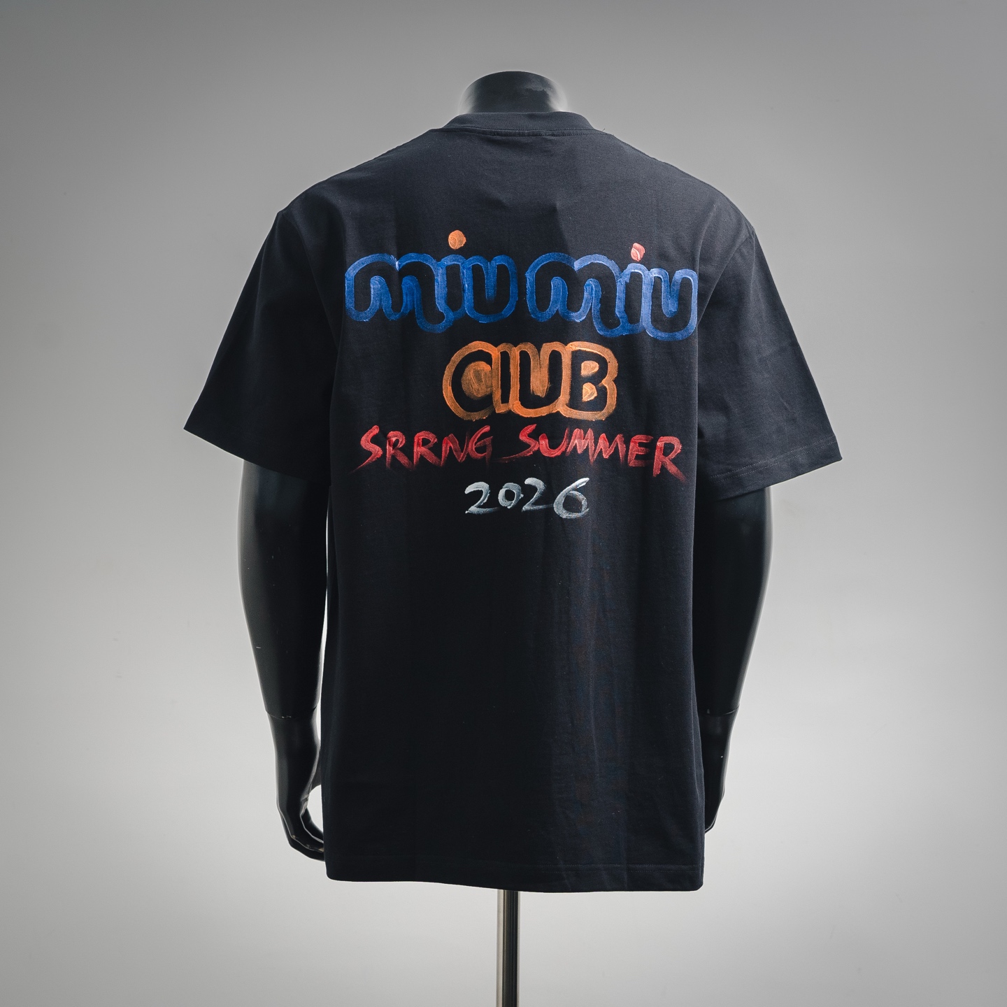 Miu graffiti-print t-shirt