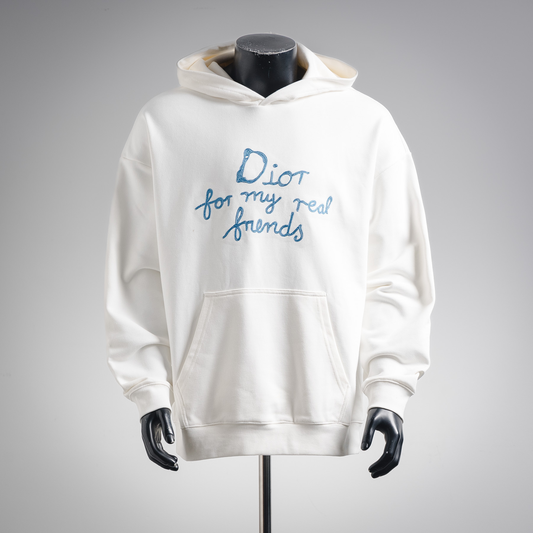 CD embroidered hoodie