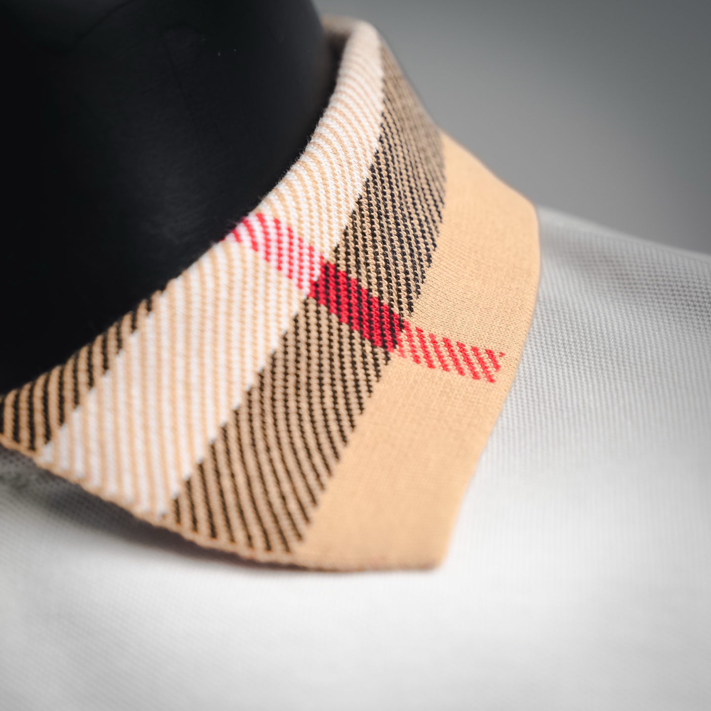 Bur collared plaid Polo